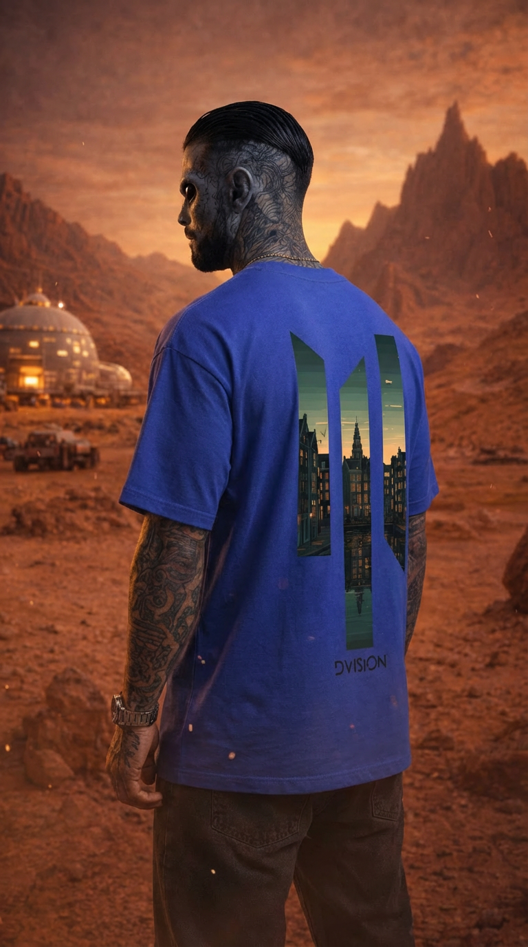 Amsterdam™ Oversized Tee – Cobalt Blue