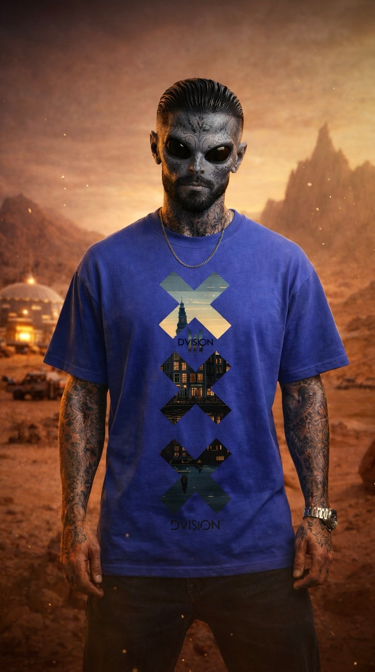 Amsterdam™ Oversized Tee – Cobalt Blue