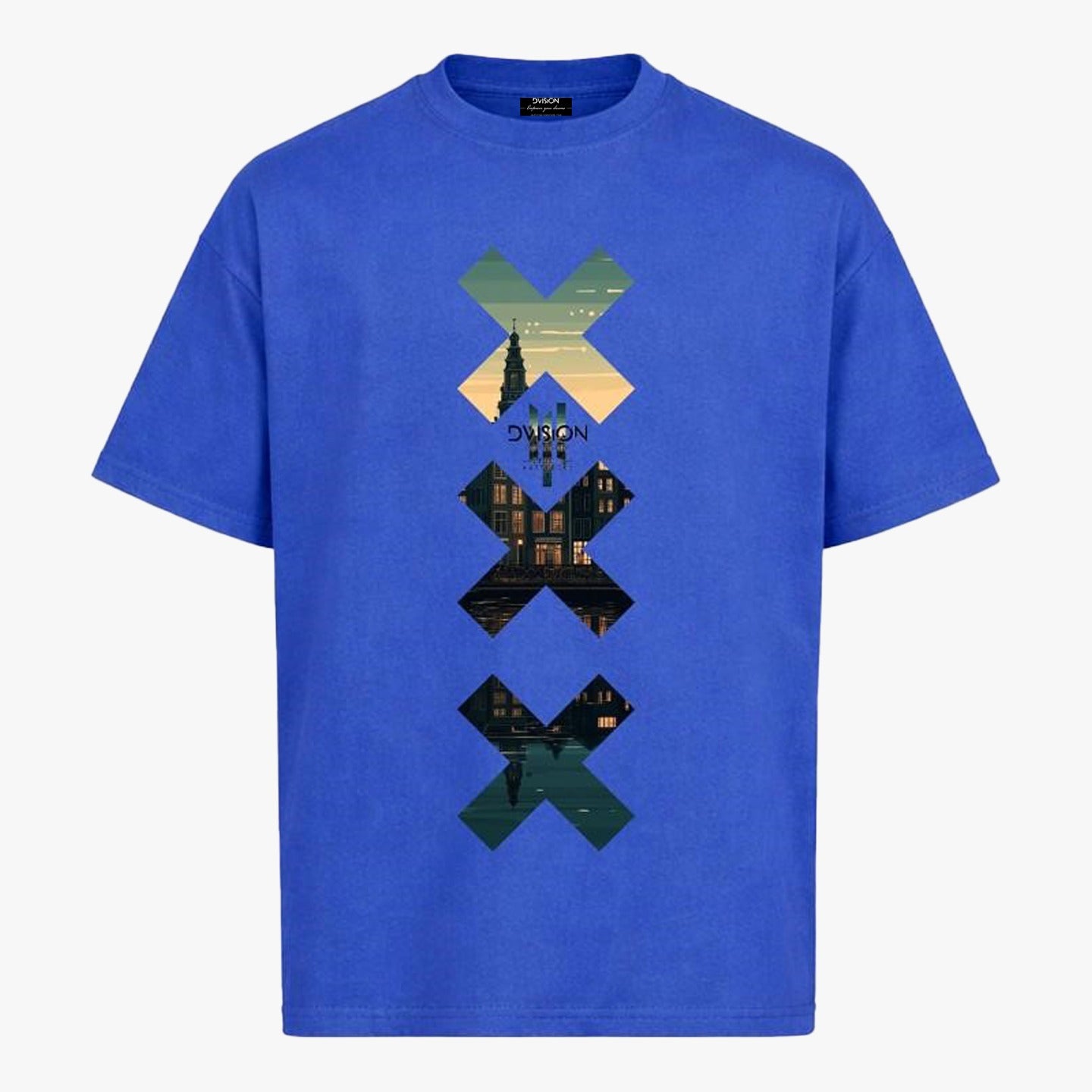 Amsterdam™ Oversized Tee – Cobalt Blue
